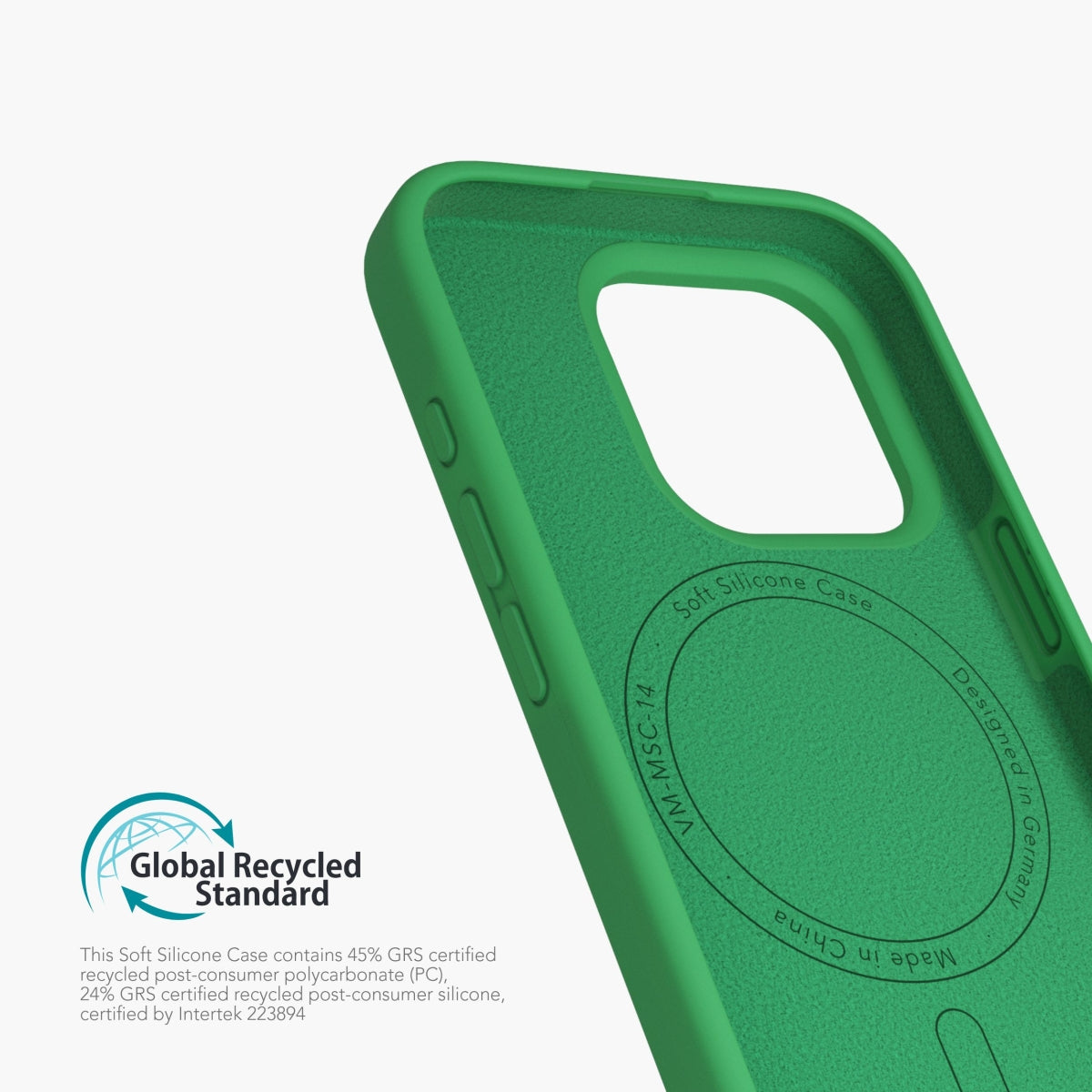 Vonmählen Backcover – für Apple iPhone 16 Pro Max – grün – Silikon, MagSafe-kompatibel