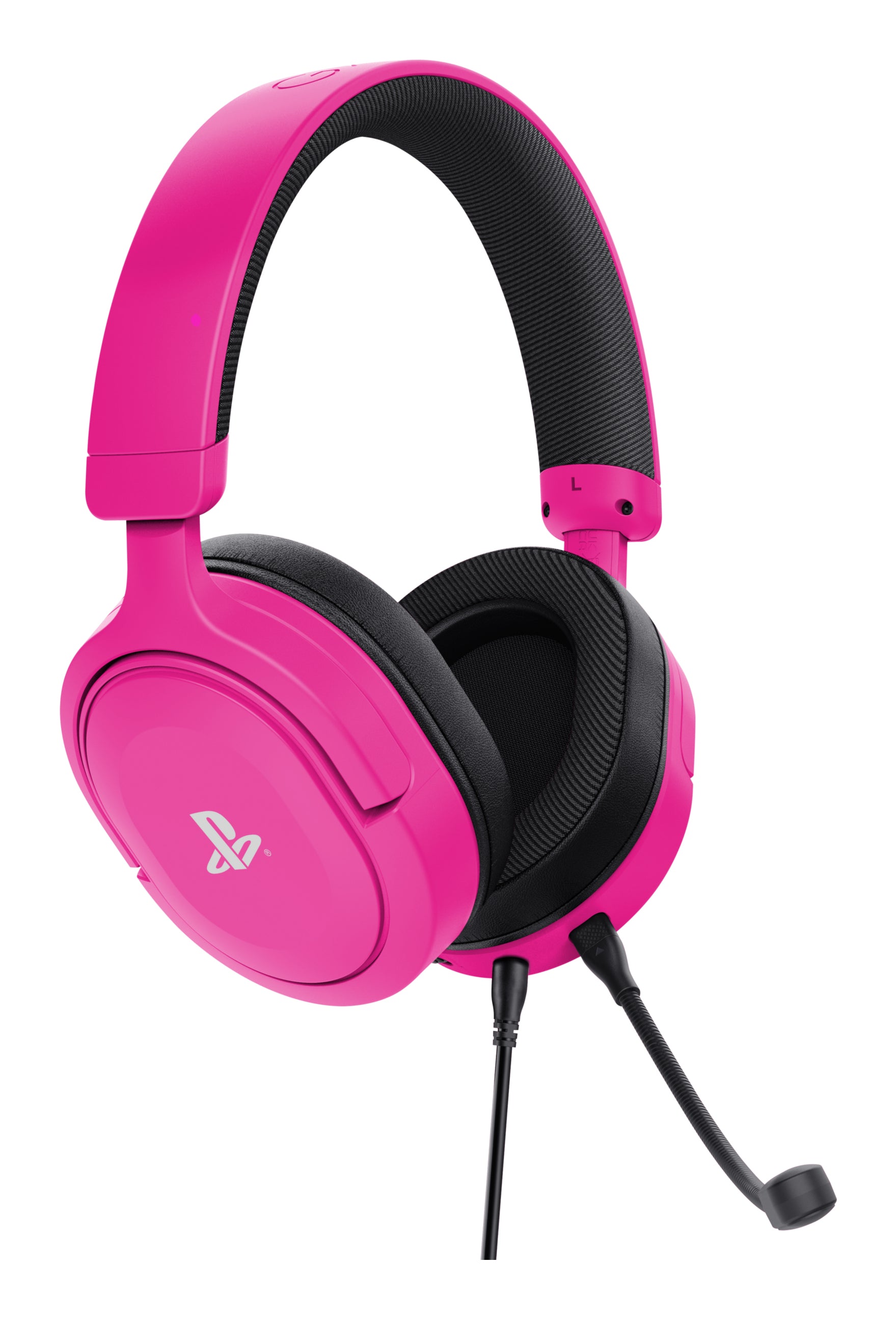 Trust GXT 498P Forta Gaming-Headset – Over-Ear, Stereo, Kabelgebunden, 3,5 mm Klinke, Rosa