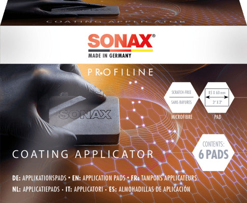 Sonax PROFILINE Coating-Applikator – 6 Stück, Schwarz