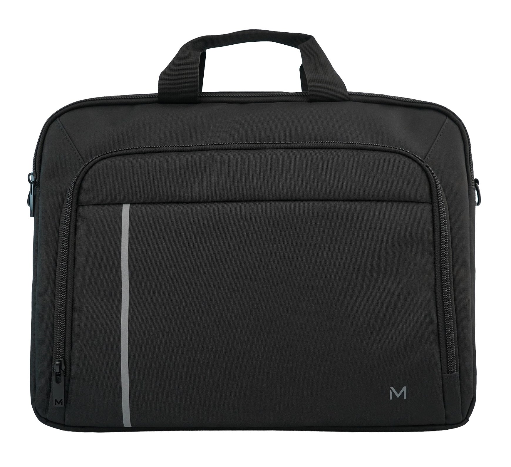Mobilis Notebook-Tasche für Notebooks bis 14" – mit Schultergurt, aus recyceltem PET – Schwarz