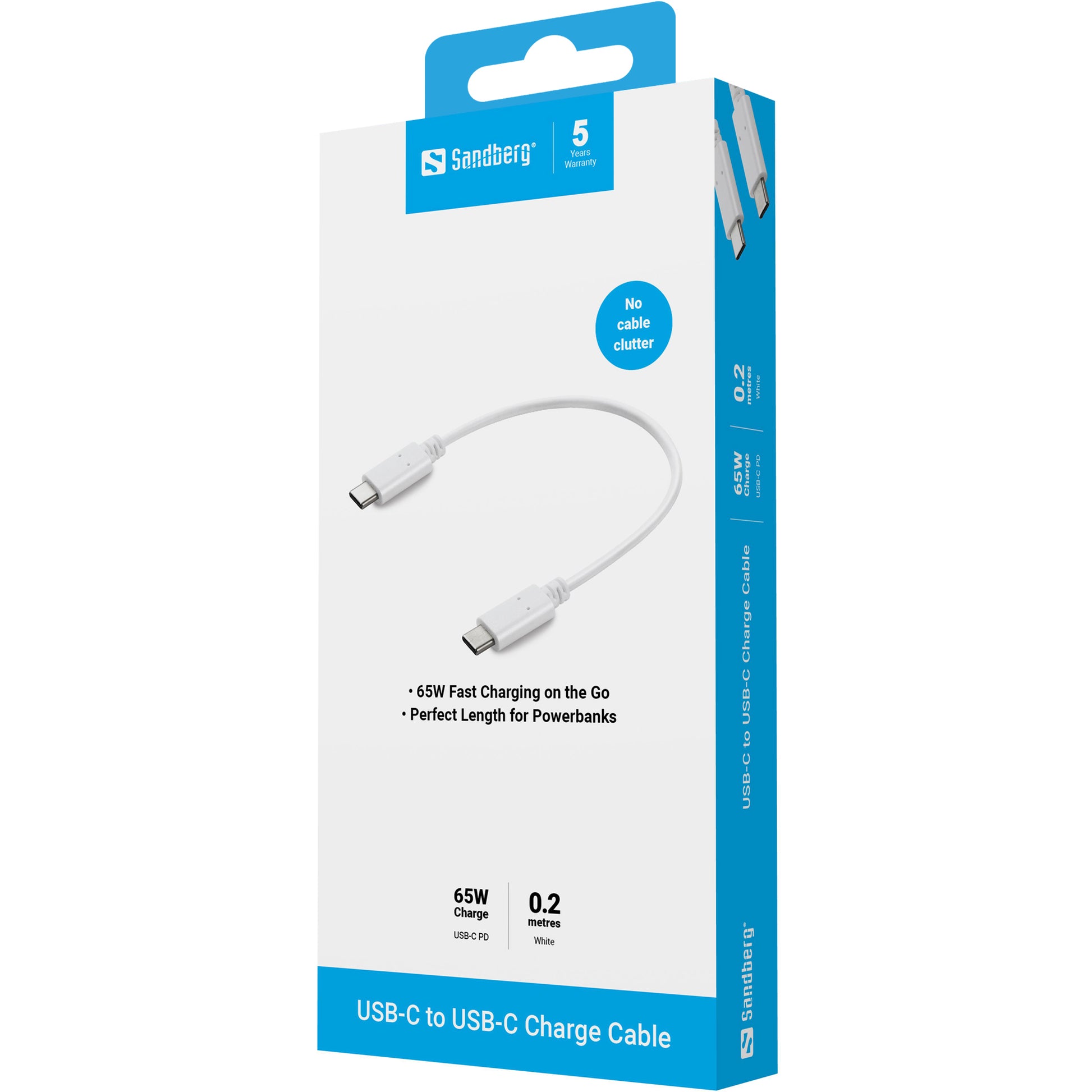 Sandberg USB-Kabel, USB-C, 0,2 m, Ladekabel