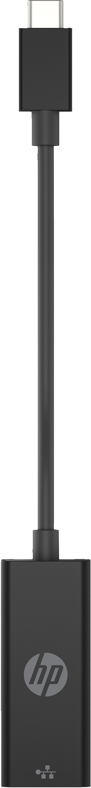 HP Netzwerkadapter USB-C zu RJ-45 – 1 Gbit/s, 0,1 m, für Windows 10/11, ChromeOS, Schwarz