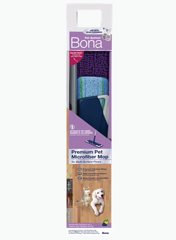 Bona Premium Bodenwischer-Set – Teleskopstiel, Kunststoff, Blau