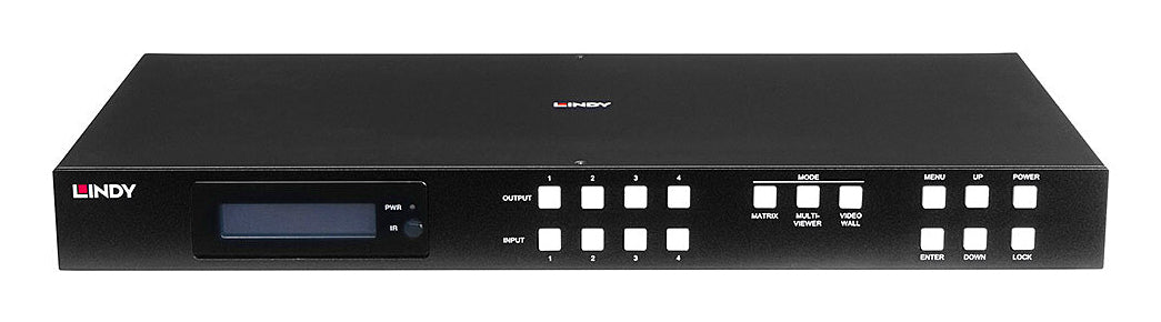 Lindy HDMI-Matrix 4×4, 4K, nahtlos, Multi-View