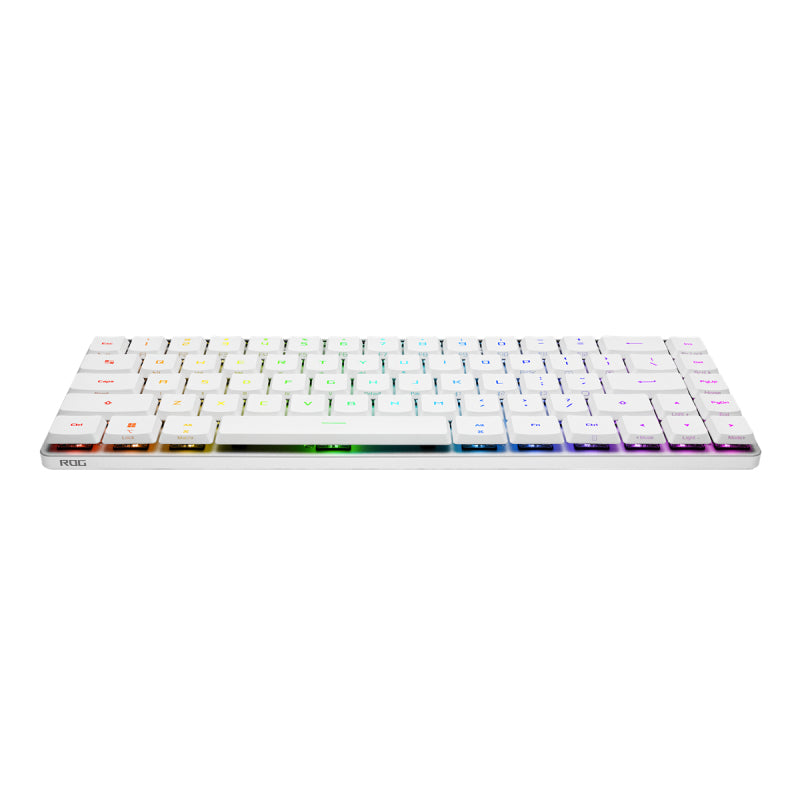 ASUS ROG – Gaming-Tastatur 65% – Mechanisch – USB/Bluetooth/2,4 GHz – QWERTY (Nordisch) – RGB – Weiss