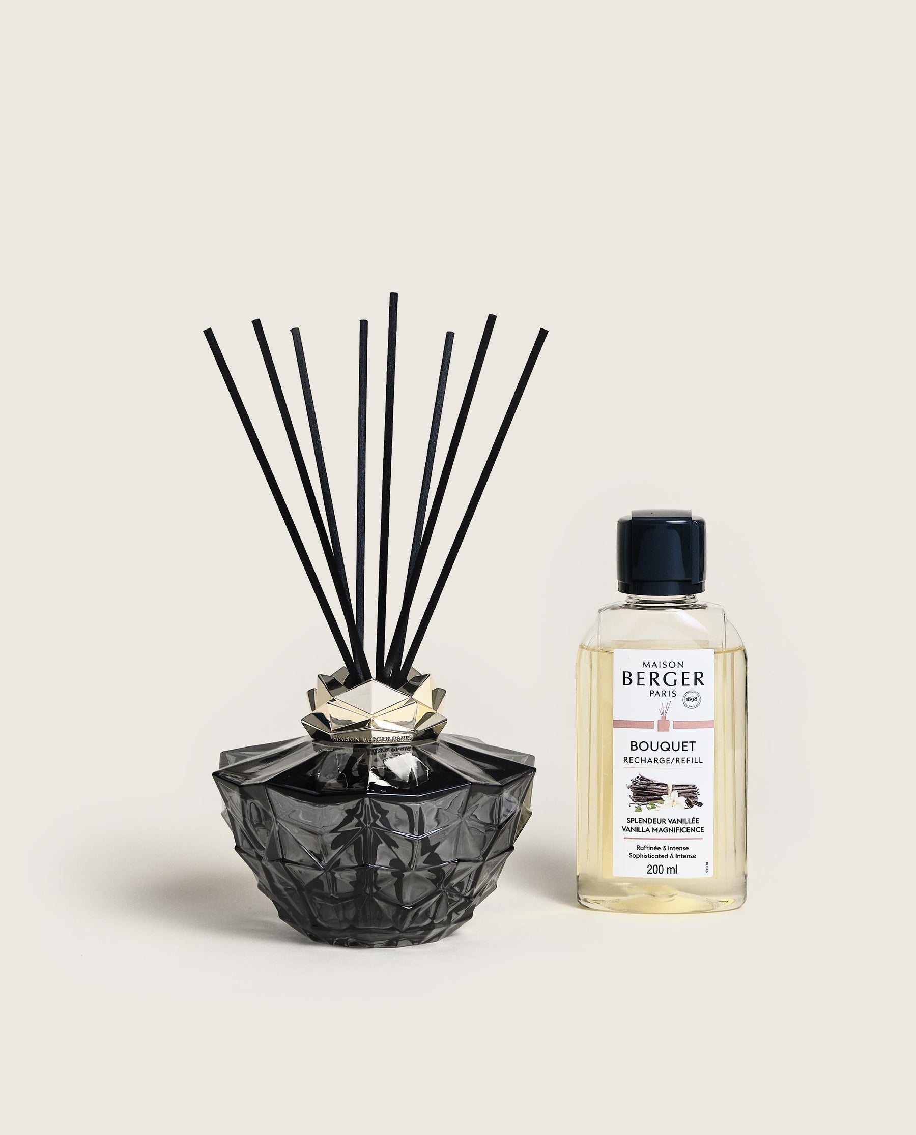 Maison Berger Paris Duftstäbchen Kali Vanille, Schwarz – 250 ml