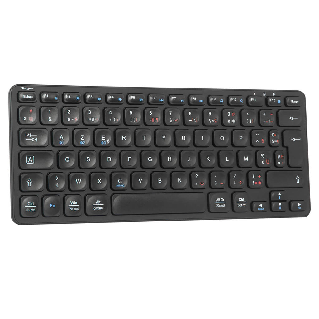 Targus Multi-Device Compact – Tastatur (Mini) – Bluetooth 5.1 – AZERTY (FR) – Schwarz
