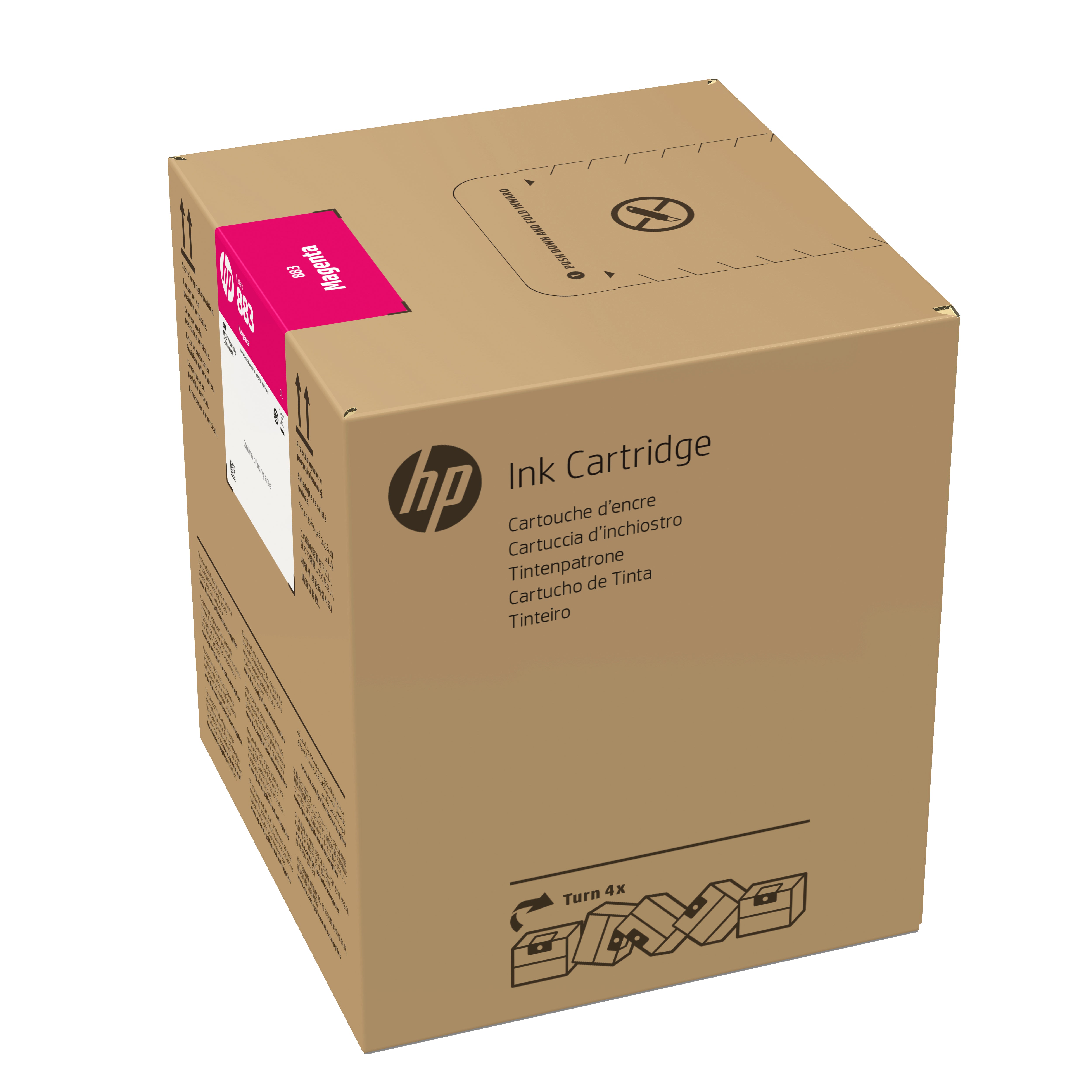 HP Tintenpatrone 883, Magenta, 5'000 ml – für Latex-Drucker