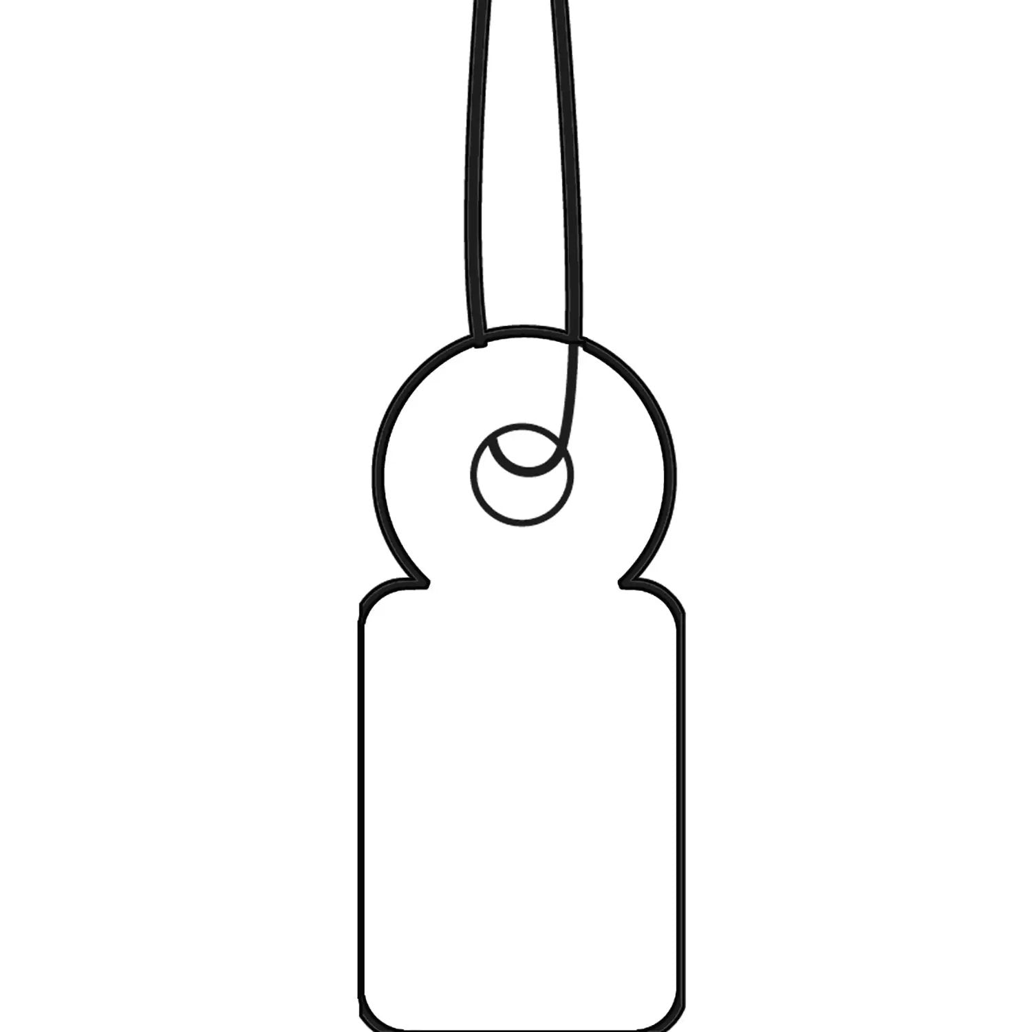HERMA Anhängeetiketten – 10 × 22 mm, Karton, weiss, mit Faden, 1'000 Stk.
