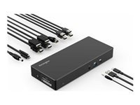 Kensington SD4781P Dockingstation – USB-C, 2× DP, 2× HDMI, 5× USB-A, 100 W PD, GbE, für Windows/Mac/ChromeOS