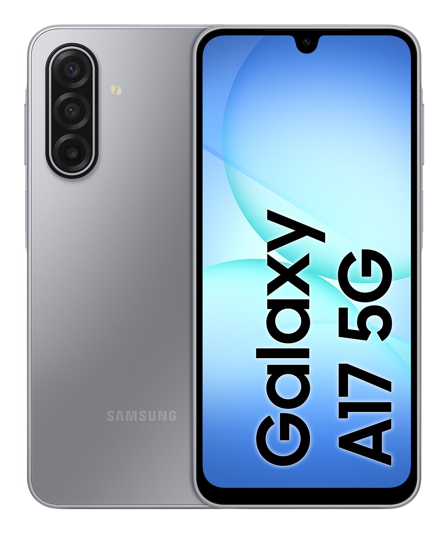 Samsung Galaxy A17 5G – grau, 6,7", 1080 × 2340, Android 15, 128 GB, 4 GB, Hybride Dual-SIM, IP54