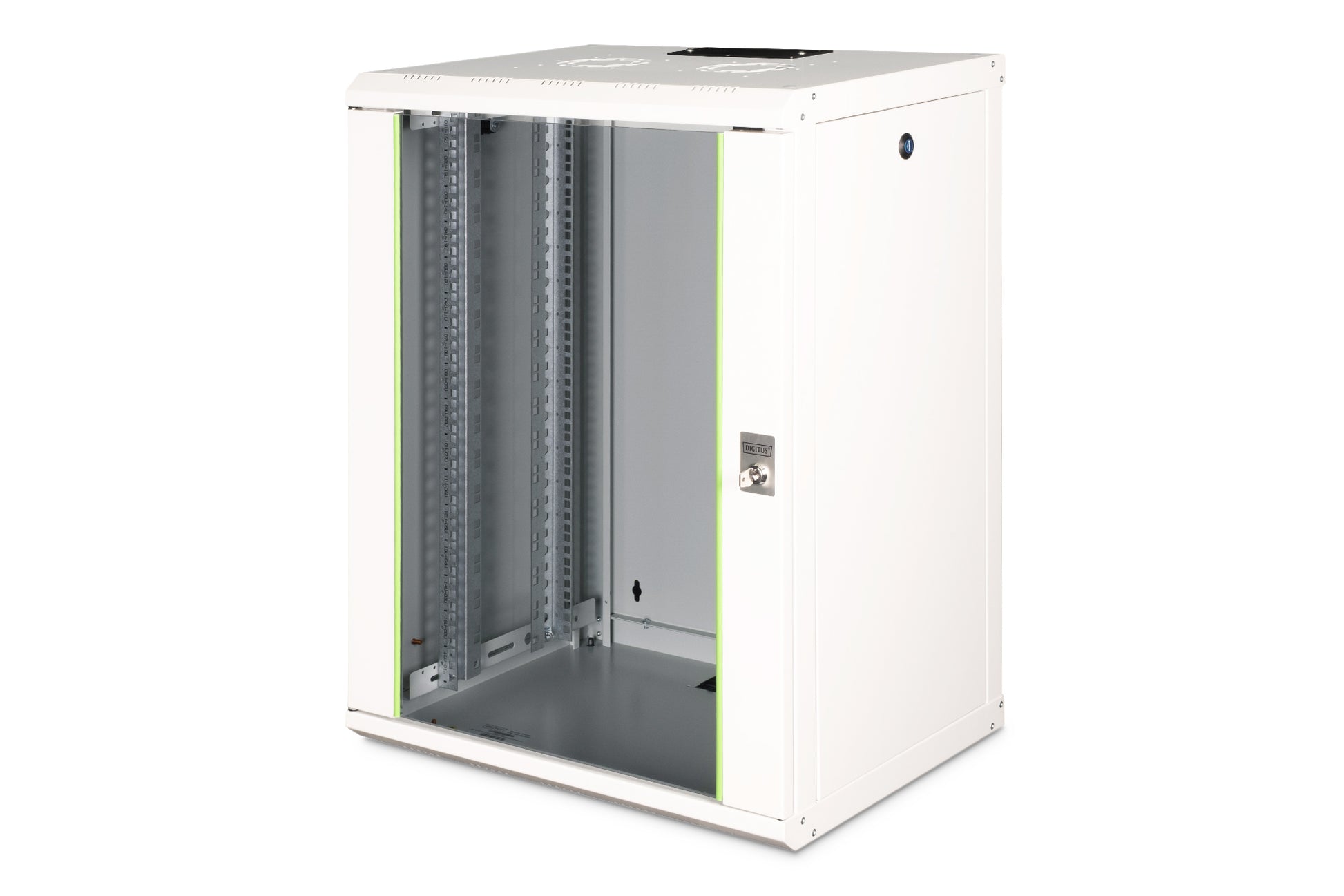 Digitus Unique – 19" Wandverteiler 16U, IP20, abschliessbar, 600 × 450 × 780 mm, lichtgrau