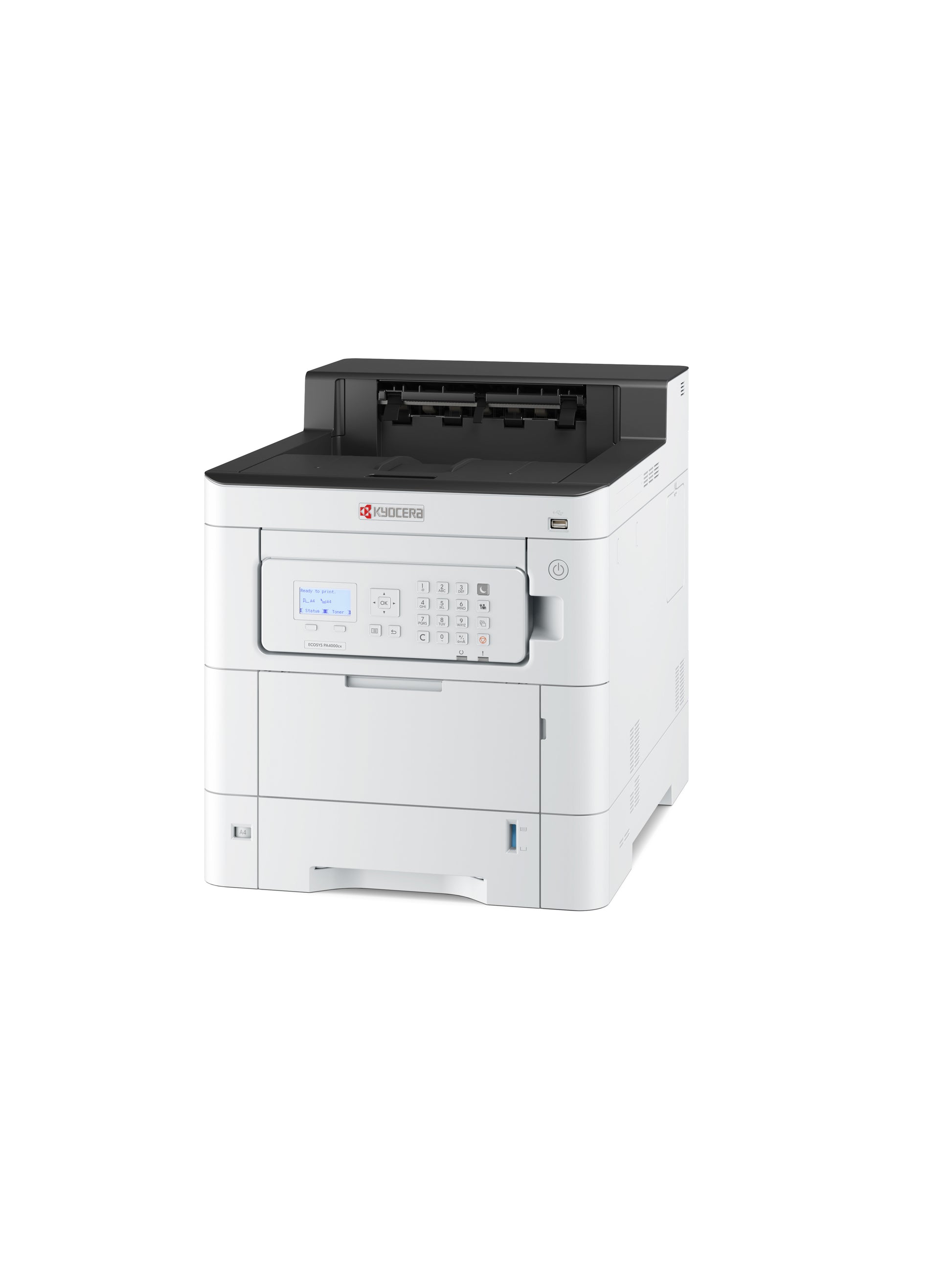 KYOCERA PA4000cx – A4, Farbe, Duplex, 40 S./Min., 1200 × 1200 dpi, LAN/USB, Papier: 650 Blatt