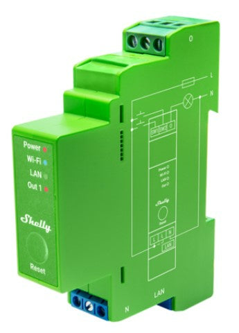 Shelly Pro Dimmer 1PM – Zubehör – Dimmaktor, Leistungsmessung, WLAN, Bluetooth