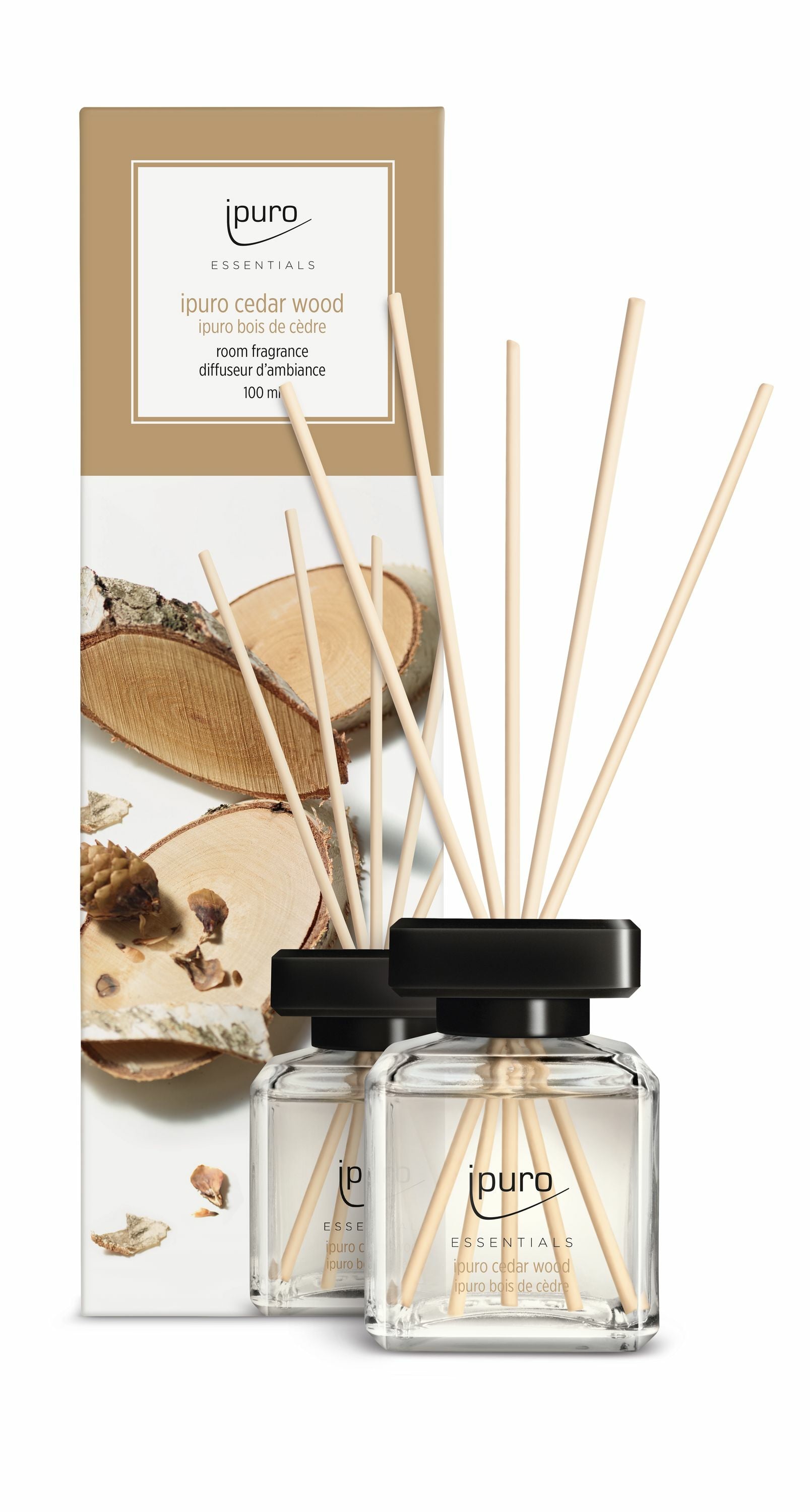ipuro Essentials Zedernholz – Duftstäbchen, 100 ml