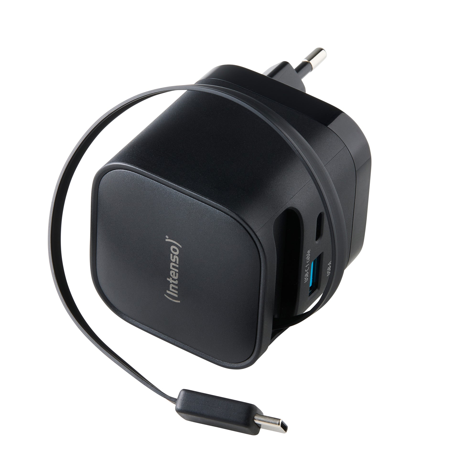 Intenso 7806520 USB-Ladegerät 65 W – GaN, PD 3.0/PPS/QC 4.0 – EU-Stecker (Typ C) – Schwarz