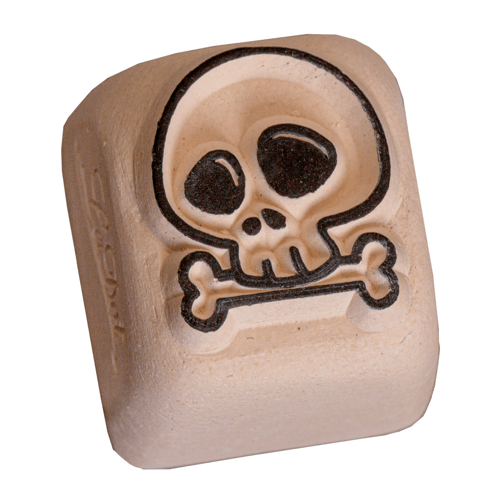 LaDot Tattoostempel Totenkopf – 1,5 × 1,5 cm – Stein