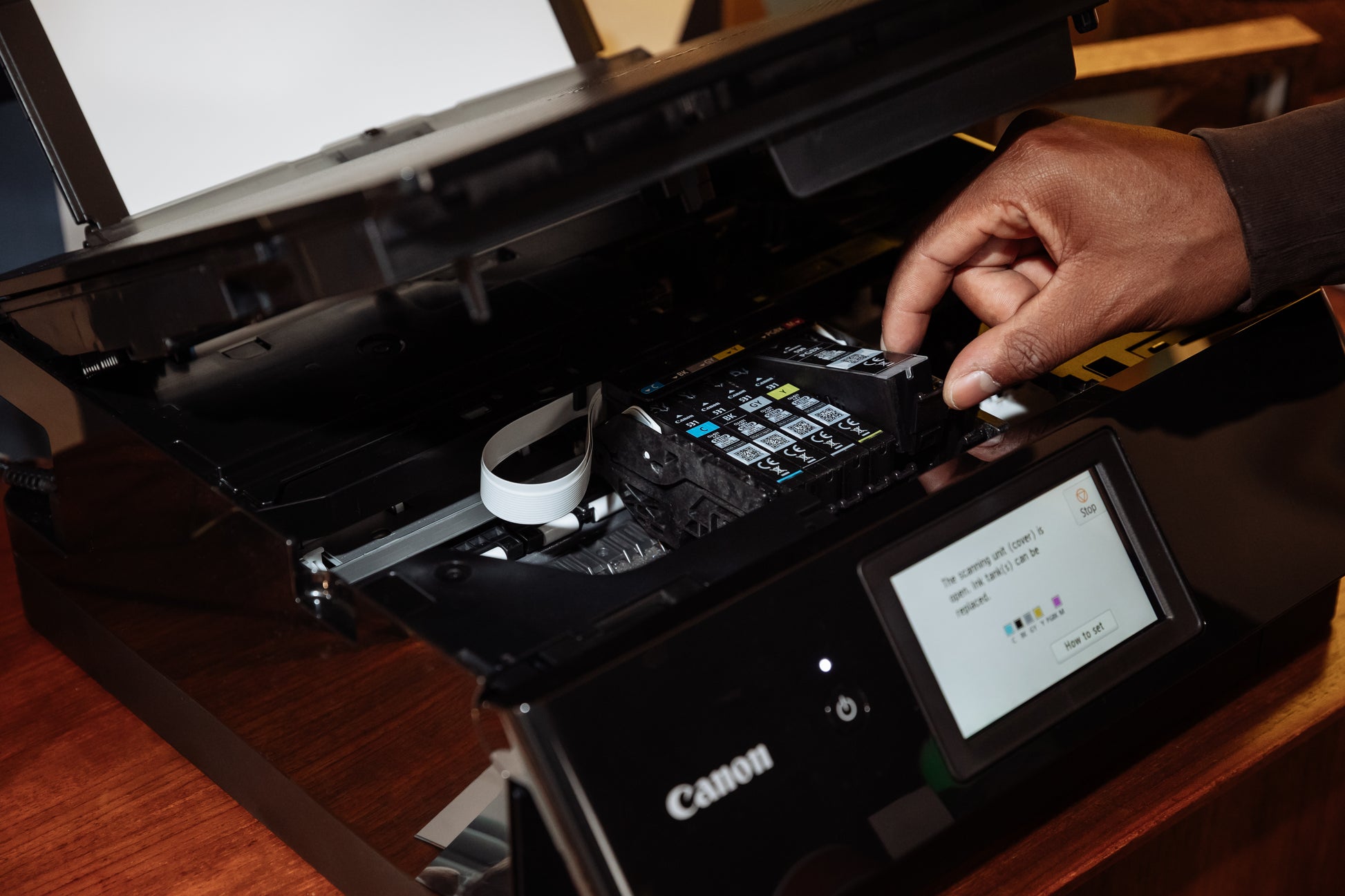 Canon PIXMA TS8750 – Farbiges Tintenstrahl-Multifunktionsgerät A4, 3-in-1 – USB/WLAN – Duplex – 15 Seiten/Min S/W, 10 Seiten/Min Farbe