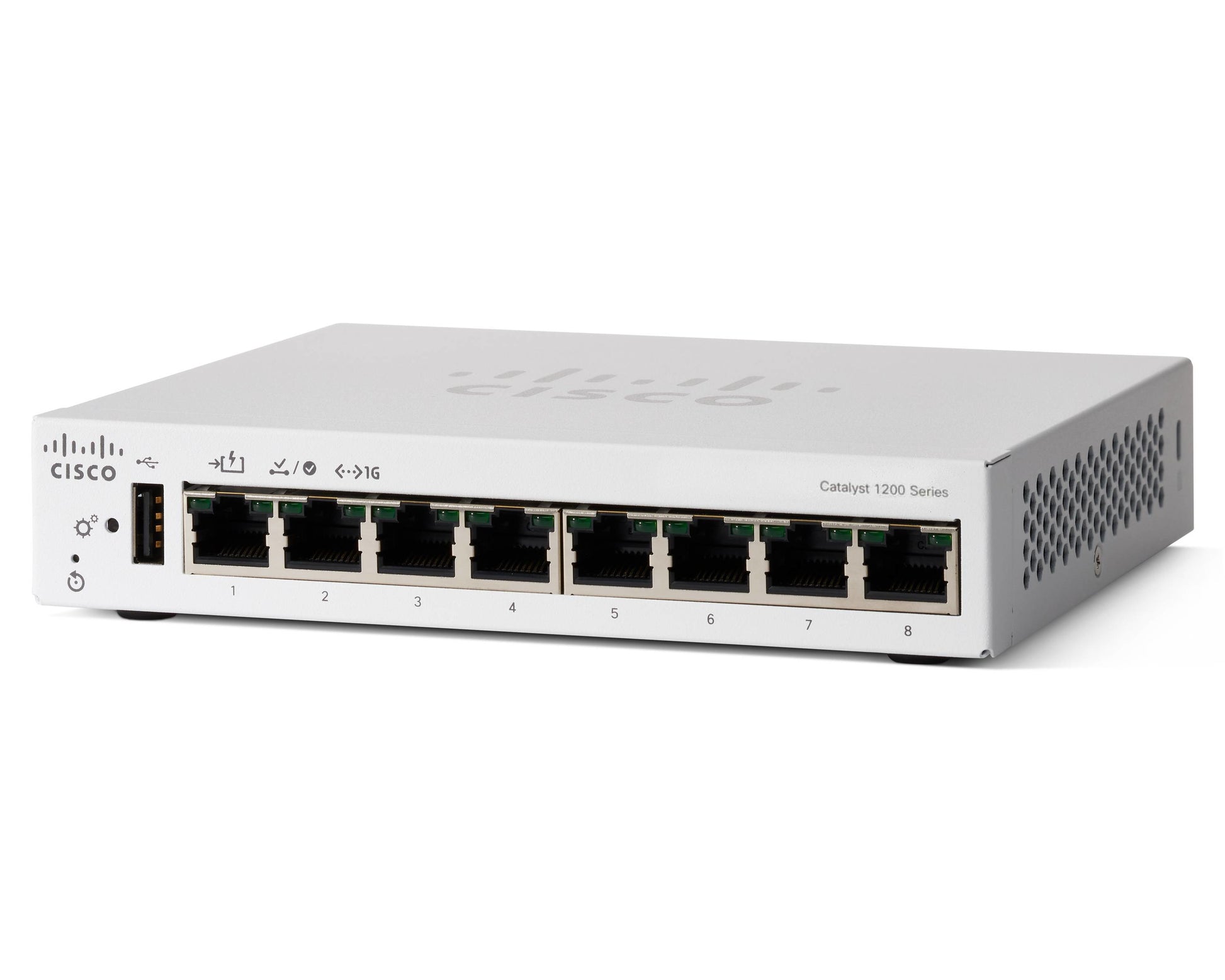 Cisco C1200-8T-D – Managed L2/L3 Switch – 8× 1G, Desktop