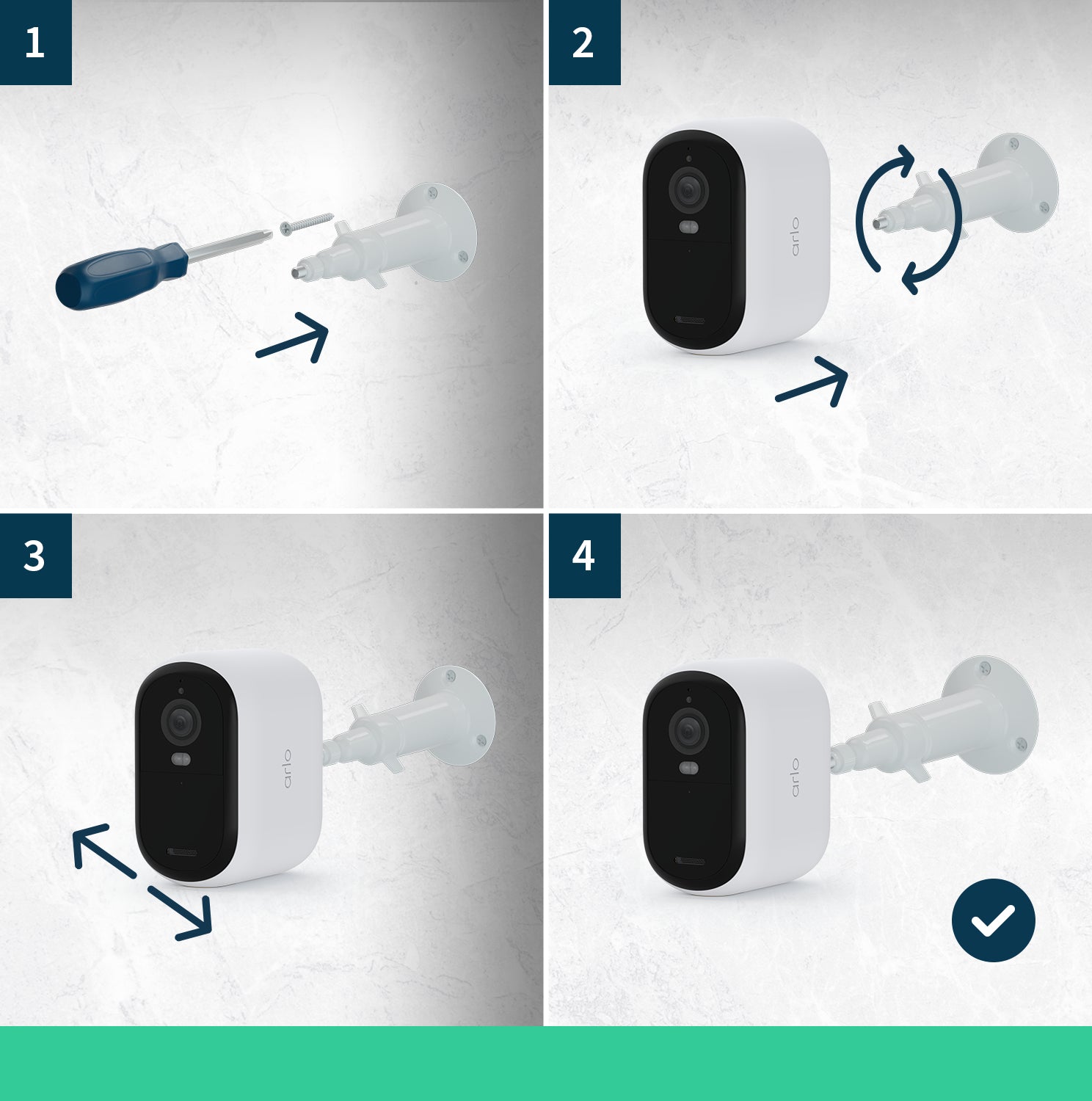 Arlo Essential 2 Netzwerkkamera – Full HD, 2 MP, Akkubetrieb, für IFTTT, Weiss, 2 Stück