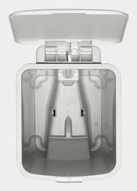 Brabantia Treteimer StepUp – 10 l – Recycling-Kunststoff, rechteckig – hellgrau