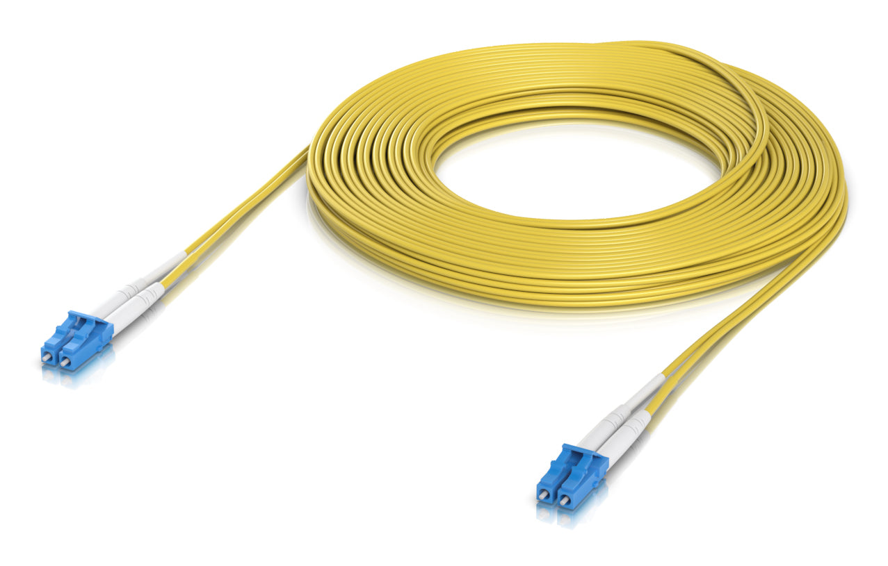 Ubiquiti LWL-Patchkabel – LC–LC, Single-Mode, 100 Gbit/s, 15 m