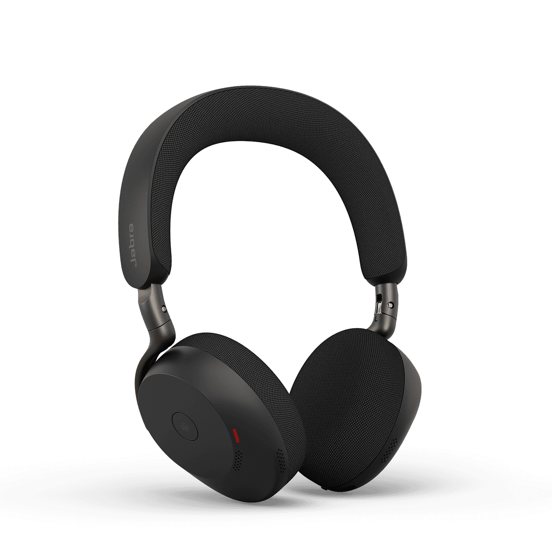 Jabra Evolve3 75 Office-Headset – Stereo, BT, MS Teams zertifiziert, mit USB-C-Dongle, Schwarz