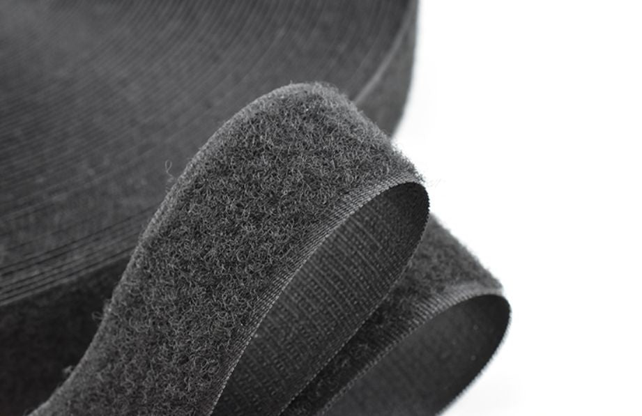 Lanview Klettkabelbinder, 20 mm × 25 m – schwarz
