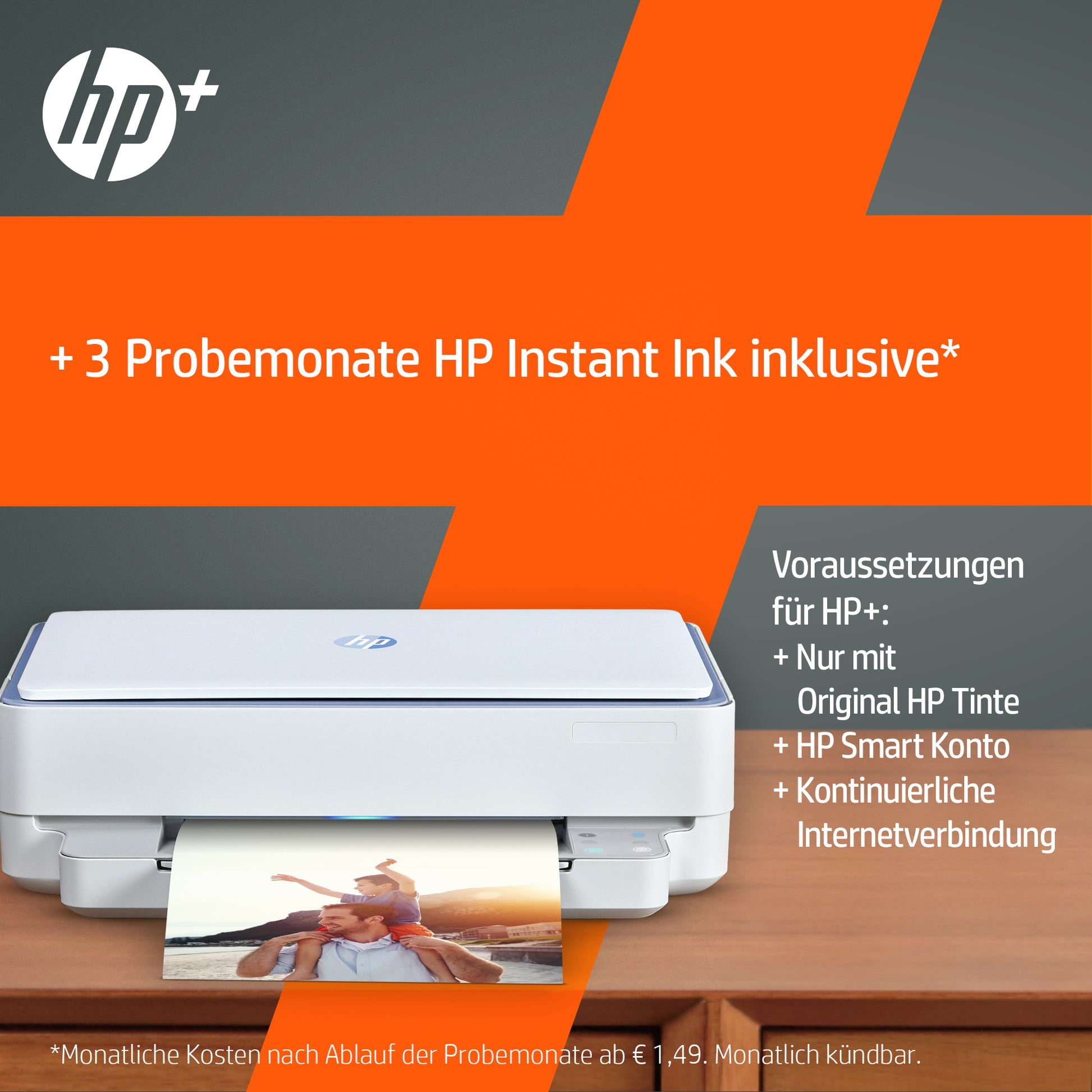 HP ENVY 6010e – Farbtintenstrahl-Multifunktionsdrucker, A4, 4-in-1, Duplex, WLAN, AirPrint, Mopria