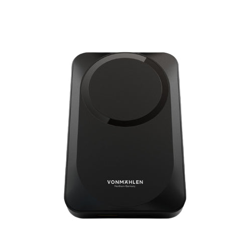 Vonmählen MagSafe Powerbank 10000 mAh, PD 20 W, 1× USB-C, 1× USB-A, MagSafe, für iPhone (MagSafe), Schwarz
