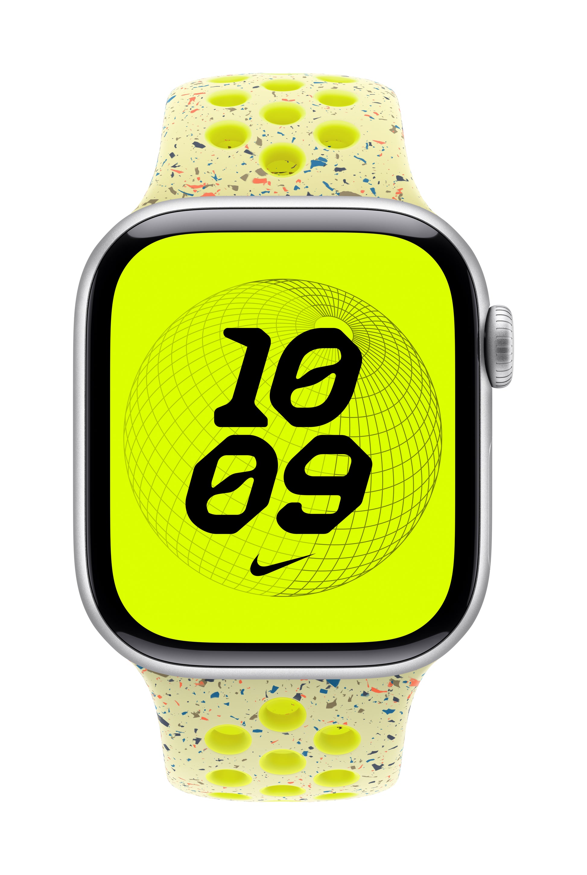 Apple Nike Sport Band – Armband – für Apple Watch 42 mm, Volt Splash (Grün), S/M, Polymer