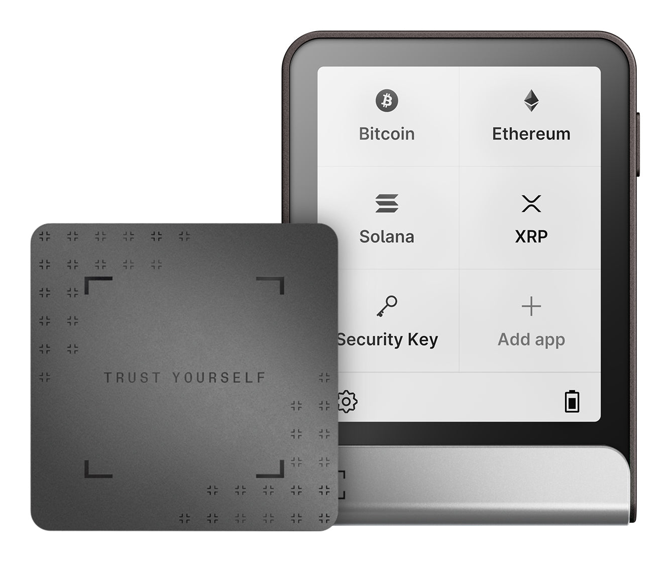 Ledger Flex Graphite Hardware-Wallet für iOS, Windows, macOS und andere – Bluetooth, USB-C – Akku 200 mAh