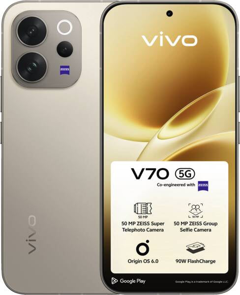 Vivo V70 – 6,6" – 256 GB – Alpine Grau