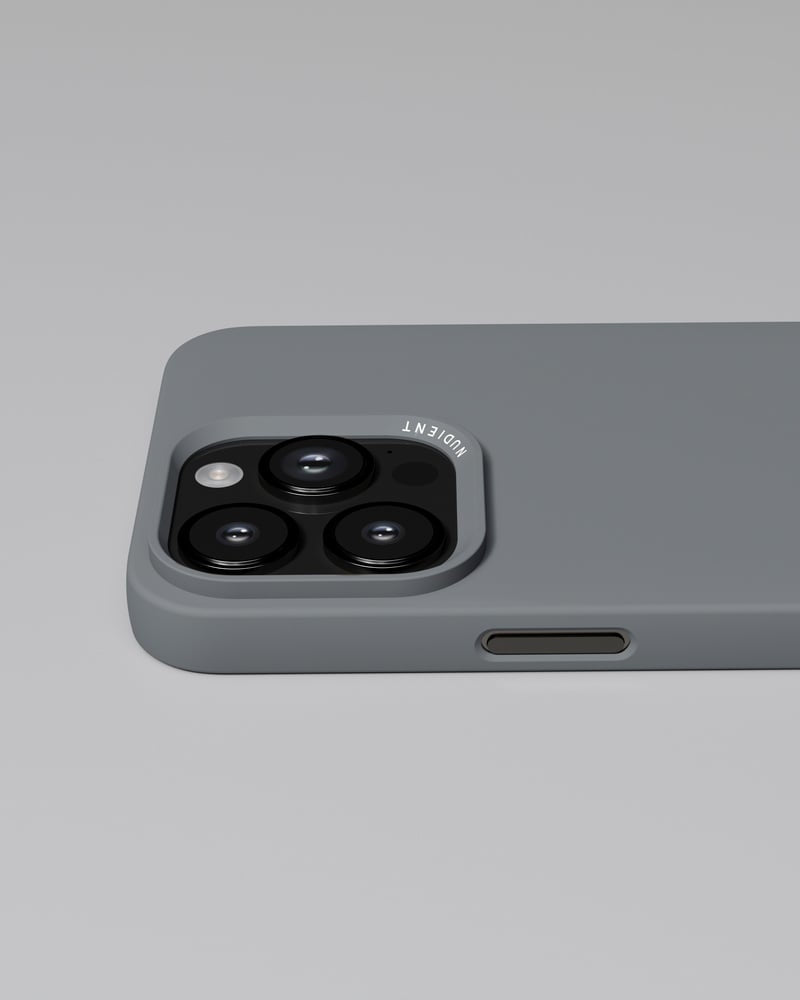 Nudient – Backcover – für Apple iPhone 14 Pro Max – grau – MagSafe-kompatibel