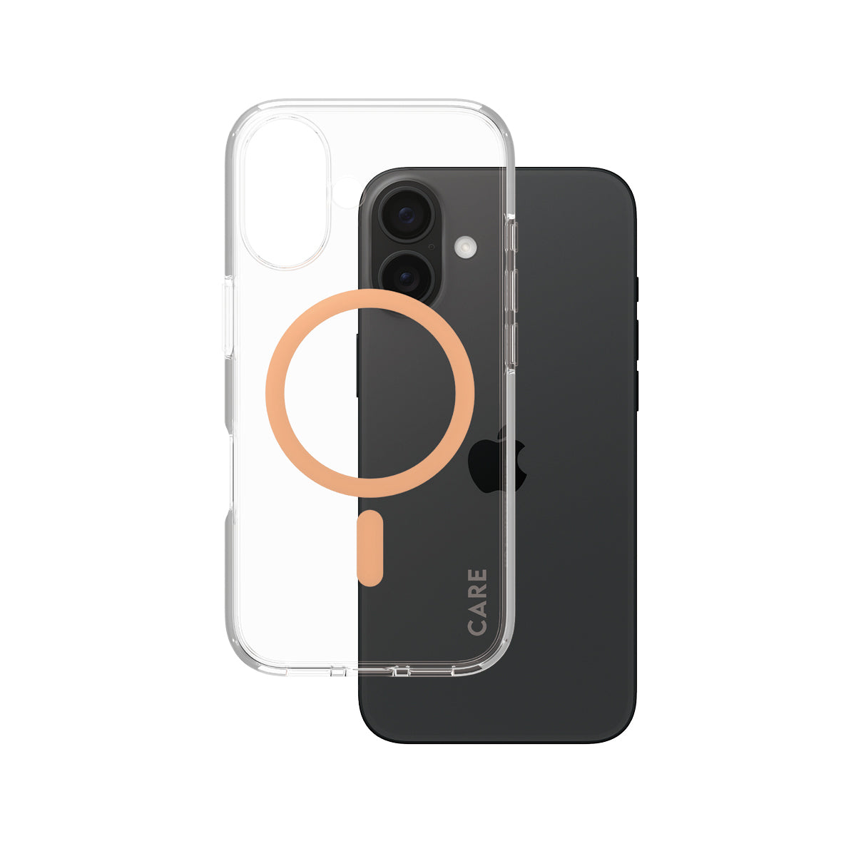 PanzerGlass Backcover Flagship – für Apple iPhone 16 – Peachy (orange) – MagSafe-kompatibel