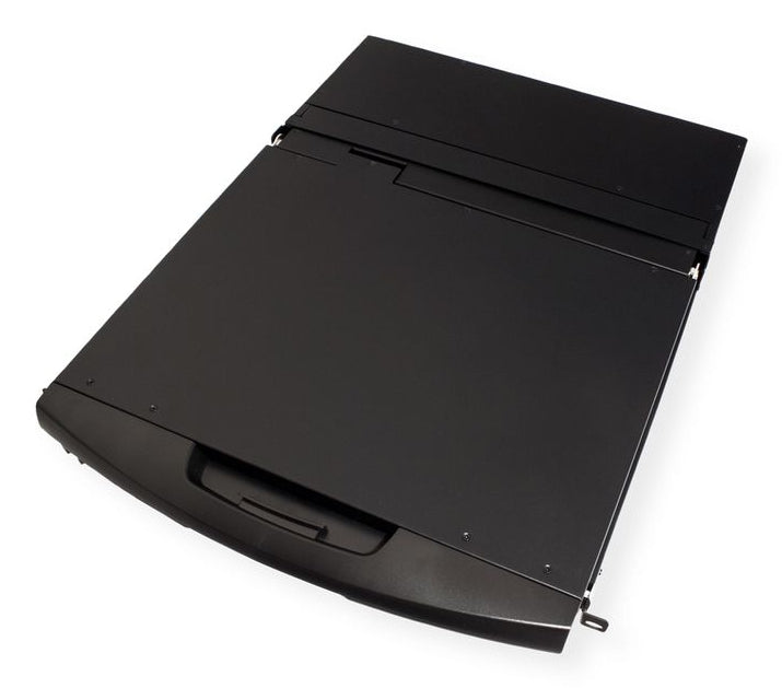 VALUE 19" Rack-LCD-Konsole – 8-Port VGA KVM – 1366 × 768, USB 2.0, CH-Layout – 1U