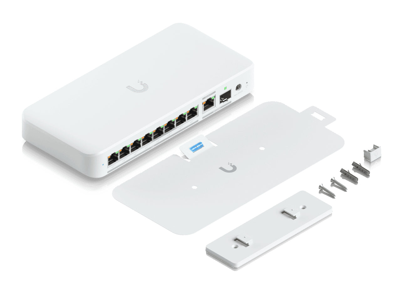 Ubiquiti Managed L2 Switch – 8× 2,5G, 1× 10G, 1× SFP+, PoE+ 8×, PoE++ 1×, PoE-Budget 196 W, Desktop