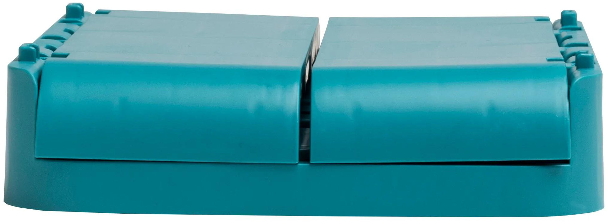 Exacompta Aufbewahrungsbox – für A6+, klappbar, pazifikblau, Polypropylen (PP), B 188 × H 95 × T 138 mm
