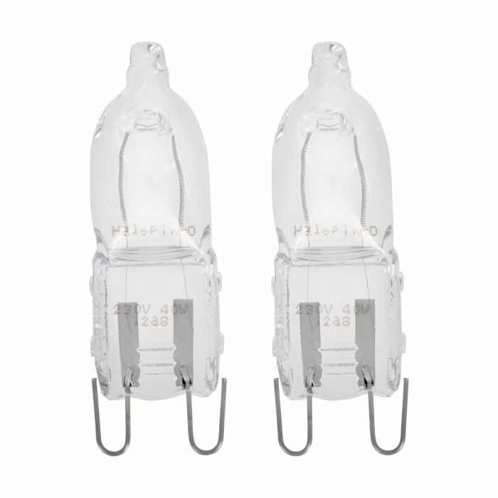 EGLO Leuchtmittel G9 – 460 lm, 40 W, Warmweiss 2700 K, 360° – IP20 – 2 Stk., Transparent/Glas