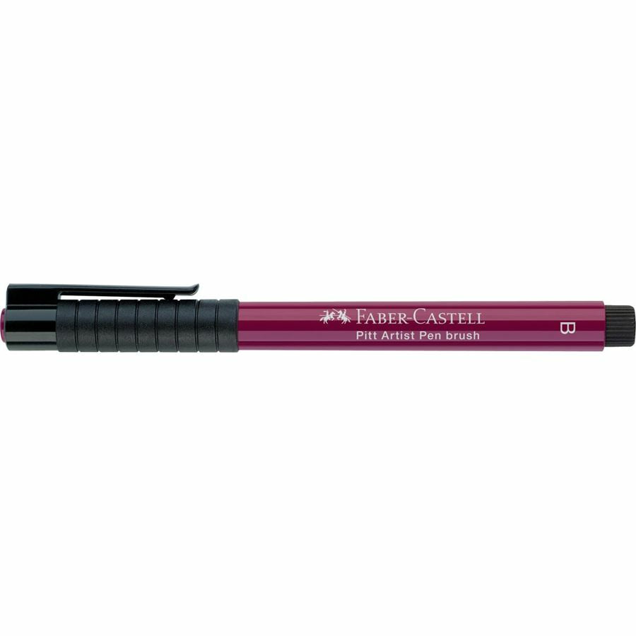 Faber-Castell Pitt Artist Pen Pinselstift – 2,5 mm, pigmentiert, wasserfest, magenta