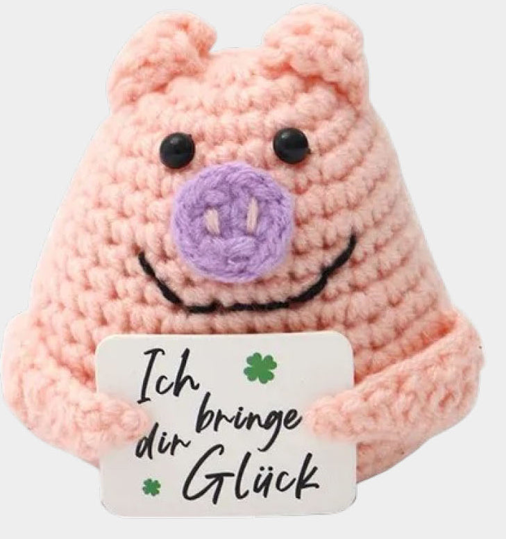 I am Creative Plüschtier Positive Pig – 6,0 cm – rosa