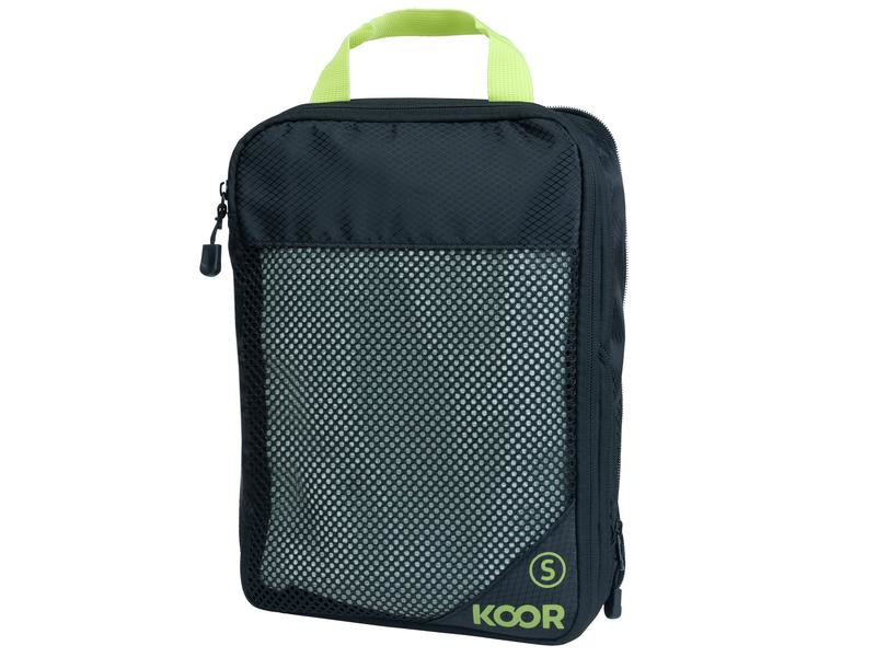 KOOR Packhilfen-Set Goora Small – mit Reissverschluss, mit Tragegriff – 5 l, 30 × 9 × 20 cm – grün – 2-teilig