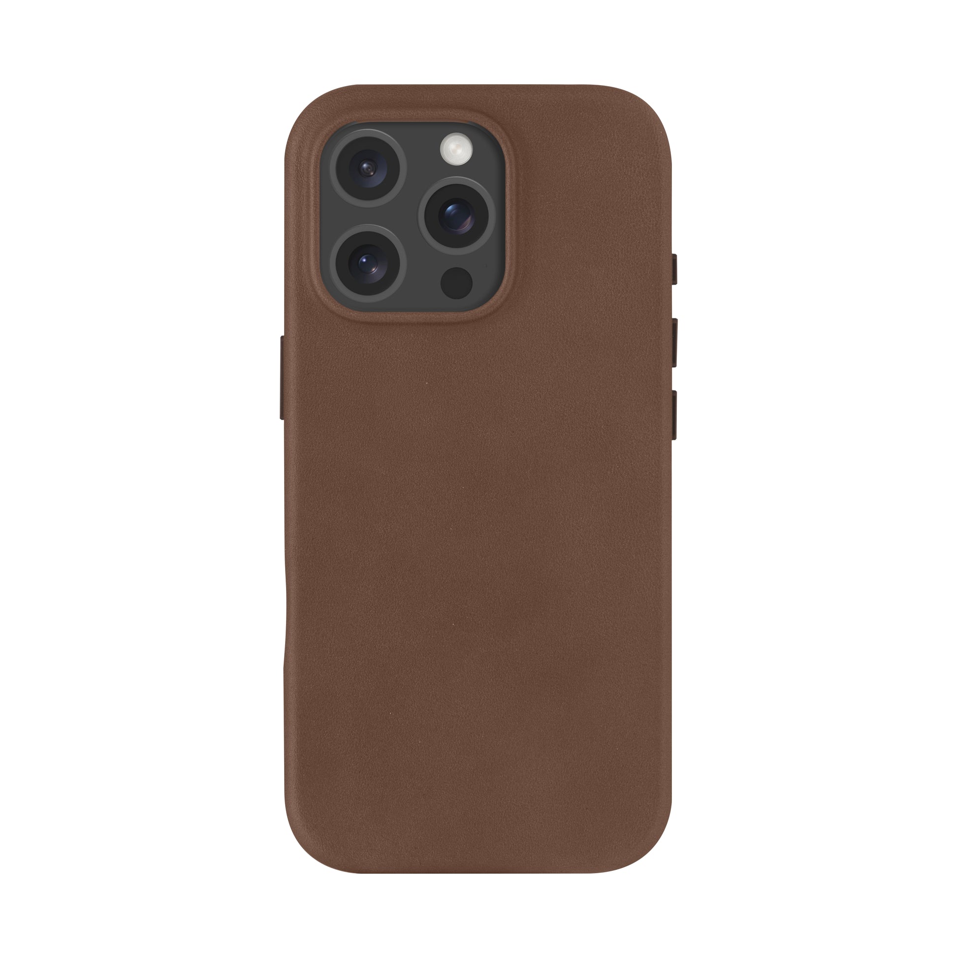dbramante1928 Roskilde Backcover – für Apple iPhone 16 Pro, MagSafe, Leder, Dark Tan