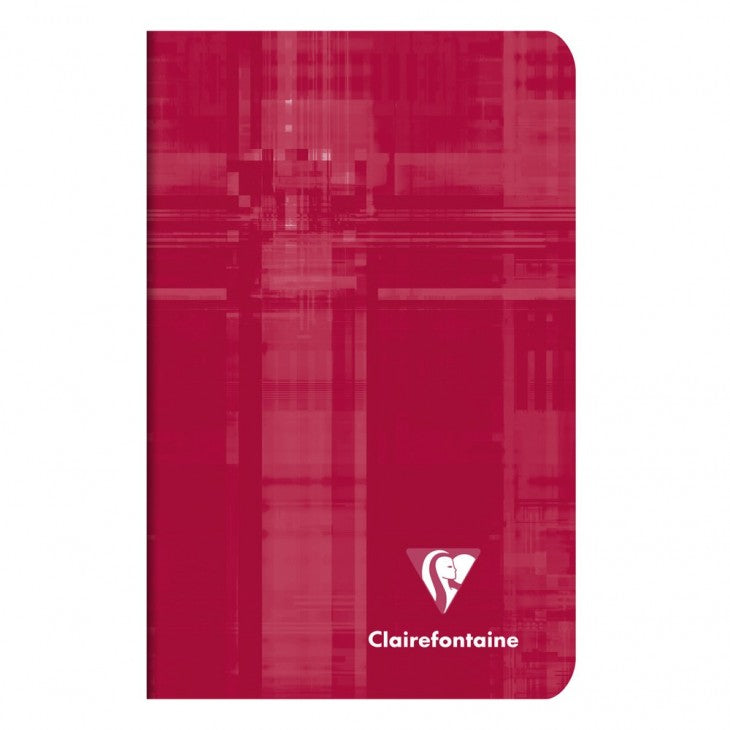 Clairefontaine Notizheft, 75 × 120 mm, kariert, Klammerheftung, Karton, 48 Seiten, 90 g/m² – farbig sortiert