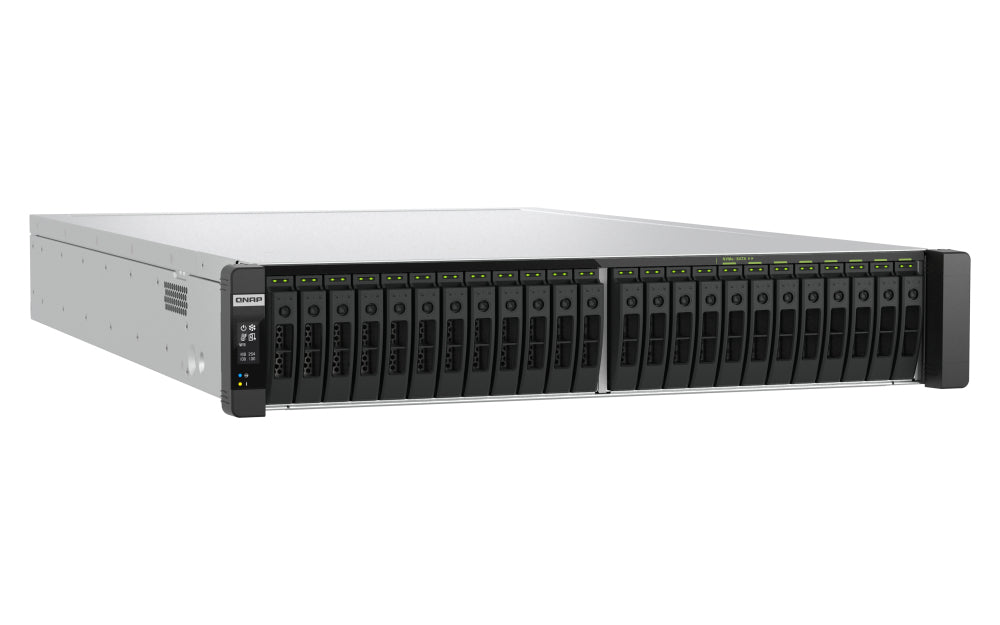 QNAP TDS-h TDS-h2489FU-R2-4309Y-64G Speichergerät – 24-Bay, 2× Intel Xeon Silver 4309Y, 64 GB RAM