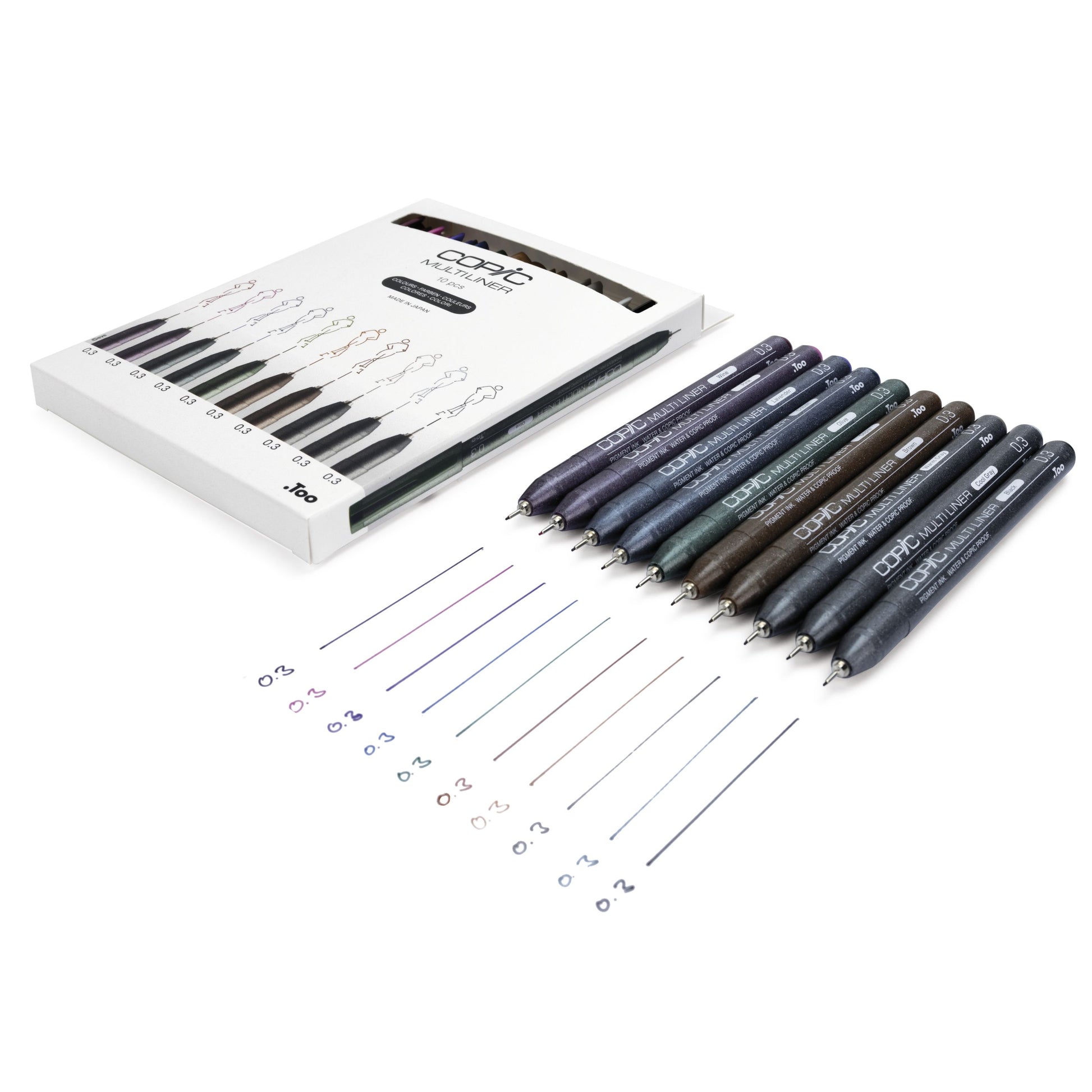 Copic Multiliner 0,3 mm Mehrfarbig – pigmentbasiert, wasser- und alkoholbeständig