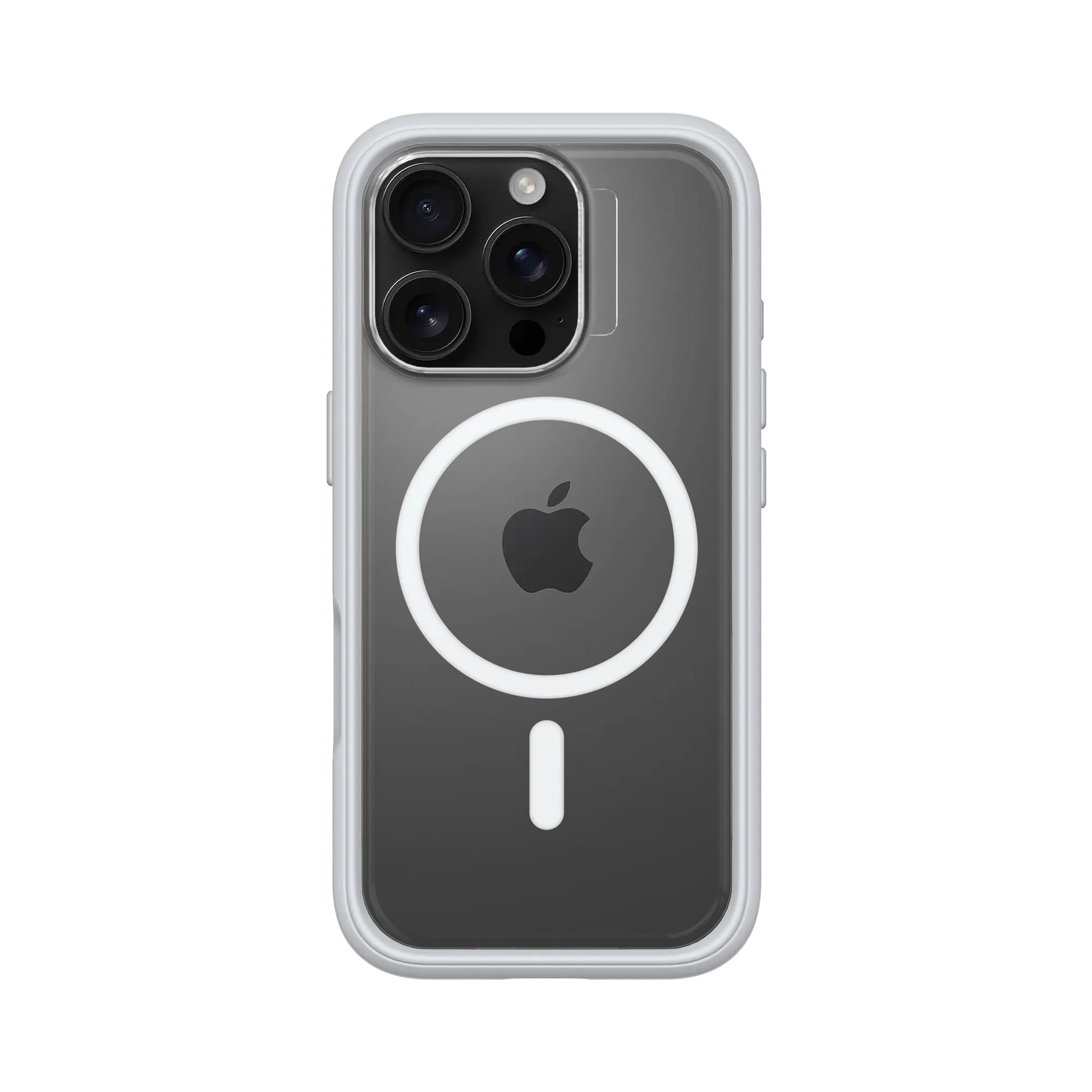 RhinoShield Backcover – für Apple iPhone 16 Pro – grau/transparent – MagSafe kompatibel, stossdämpfend
