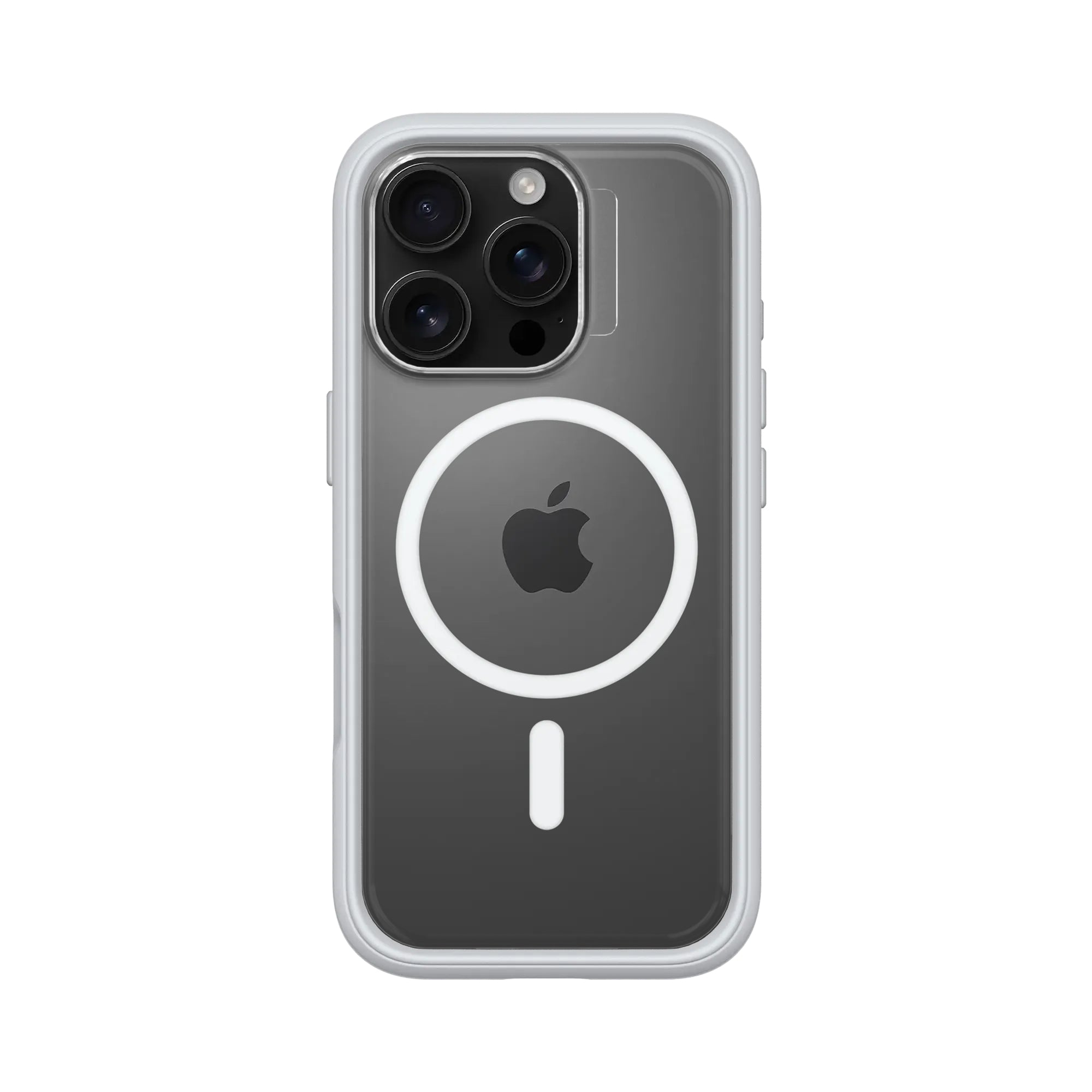 RhinoShield Backcover – für Apple iPhone 16 Pro – grau/transparent – MagSafe kompatibel, stossdämpfend