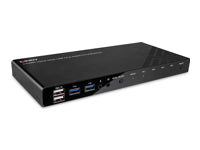 Lindy KVM-Switch 4 Port, HDMI/USB 3.2 Gen 1, 4K (3840 × 2160), Audio