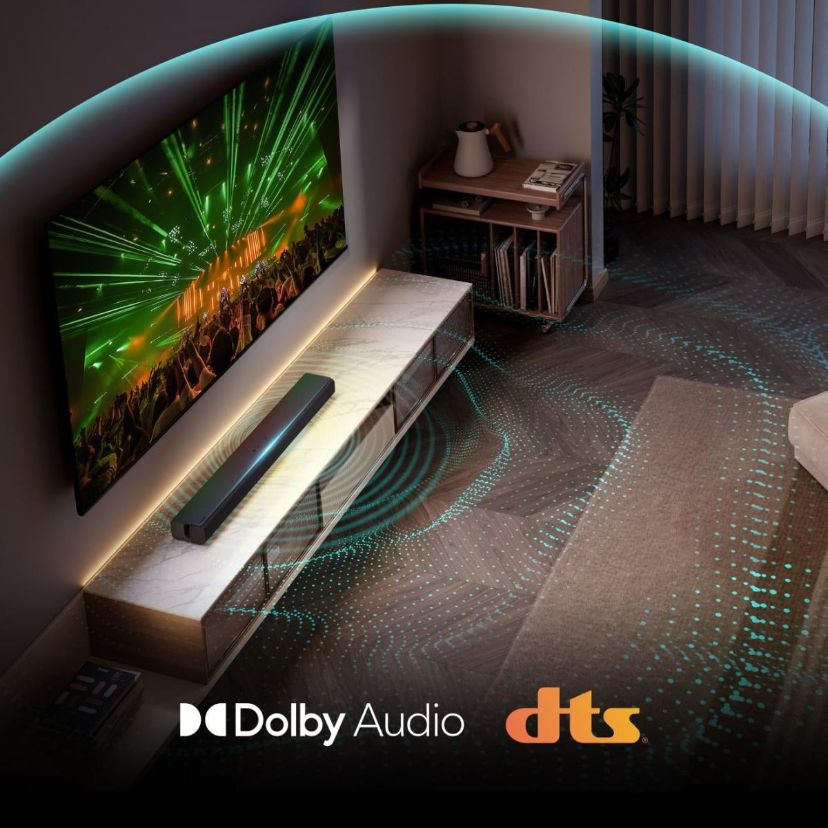 Hisense HS1000 – Soundbar – 2.0, DTS Virtual:X/Dolby Digital Plus, 120 W – Schwarz